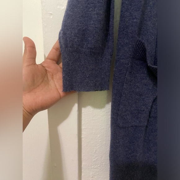 Matty M XL Open Front Long Cardigan Long Sleeve Sweater Women's Color Dark Gray - Picture 4 of 11